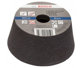 BOSCH Pokrywa szlifierska, stożkowa, - metal/żeliwo 90 mm, 110 mm, 55 mm, 36 1608600233